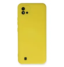 Realme C11 2021 Kılıf Nano içi Kadife Silikon - Sarı