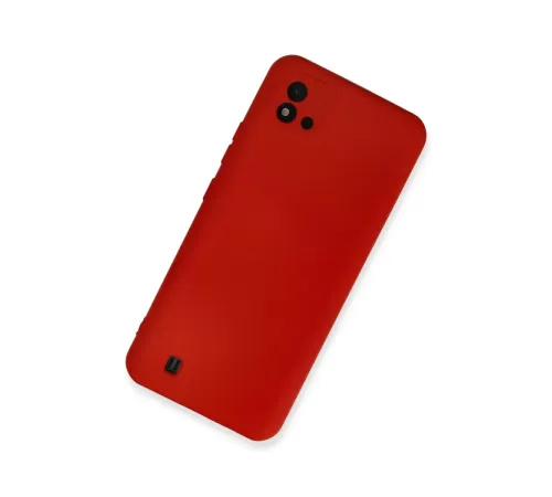 Realme C11 2021 Kılıf Nano içi Kadife Silikon - Kırmızı