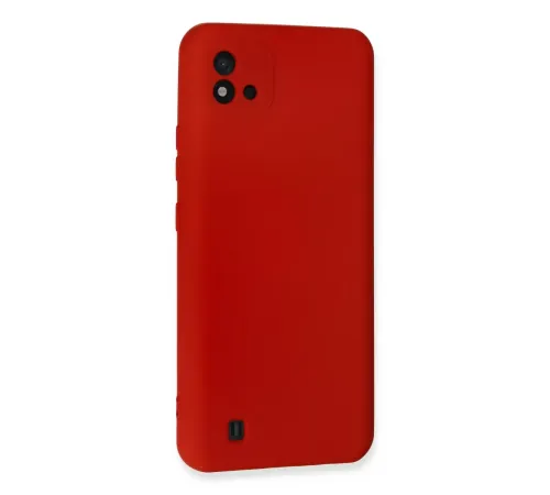 Realme C11 2021 Kılıf Nano içi Kadife Silikon - Kırmızı