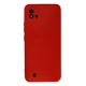 Realme C11 2021 Kılıf Nano içi Kadife Silikon - Kırmızı
