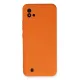 Realme C11 2021 Kılıf Nano içi Kadife Silikon - Turuncu