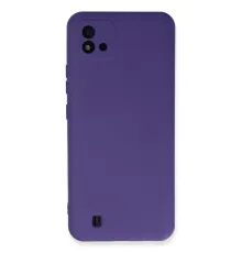 Realme C11 2021 Kılıf Nano içi Kadife Silikon - Mor