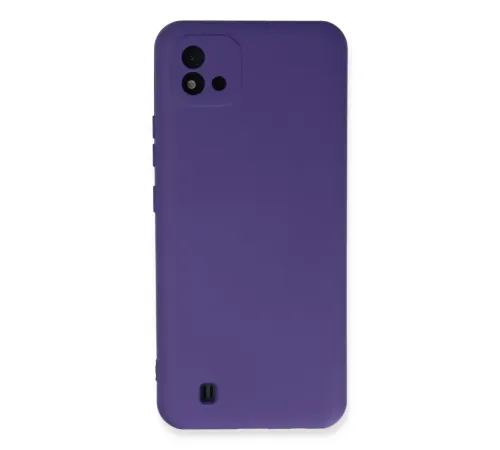 Realme C11 2021 Kılıf Nano içi Kadife Silikon - Mor