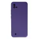 Realme C11 2021 Kılıf Nano içi Kadife Silikon - Mor