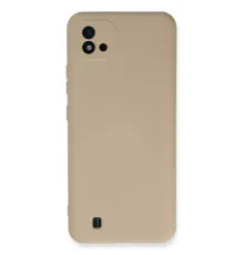 Realme C11 2021 Kılıf Nano içi Kadife Silikon - Pudra