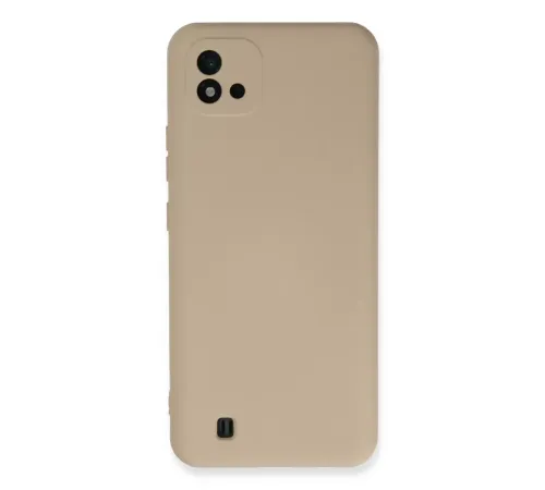Realme C11 2021 Kılıf Nano içi Kadife Silikon - Pudra