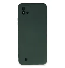 Realme C11 2021 Kılıf Nano içi Kadife Silikon - Koyu Yeşil