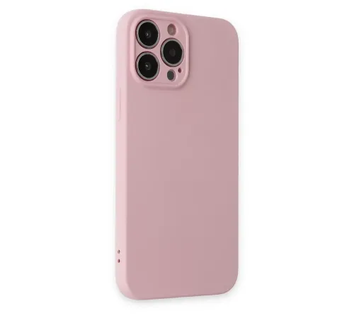 Apple iPhone 13 Pro Kılıf Nano içi Kadife Silikon - Pembe