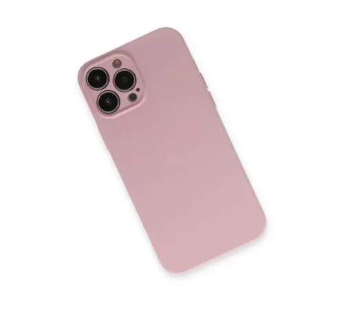 Apple iPhone 13 Pro Kılıf Nano içi Kadife Silikon - Pembe