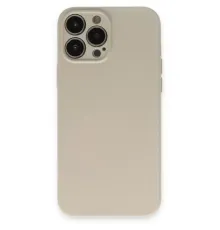 Apple iPhone 13 Pro Kılıf Nano içi Kadife Silikon - Bej