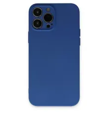Apple iPhone 13 Pro Kılıf Nano içi Kadife Silikon - Lacivert