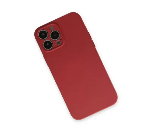 Apple iPhone 13 Pro Kılıf Nano içi Kadife Silikon - Kiremit