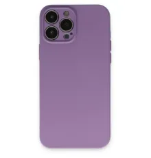 Apple iPhone 13 Pro Kılıf Nano içi Kadife Silikon - Koyu Lila