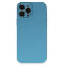 Apple iPhone 13 Pro Max Kılıf Nano içi Kadife Silikon - Mavi