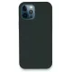 Apple iPhone 12 Pro Kılıf Lansman Legant Silikon - Koyu Yeşil