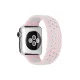 Apple Watch 42mm Ayarlı Delikli Silikon Kordon - Pembe-Beyaz