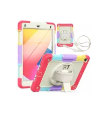 Apple iPad 5 Air 9.7 Kılıf Tablet Rainbow Kapak - Kırmızı
