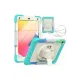 Apple iPad 5 Air 9.7 Kılıf Tablet Rainbow Kapak - Turkuaz
