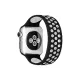 Apple Watch 38mm Ayarlı Delikli Silikon Kordon - Siyah-Beyaz