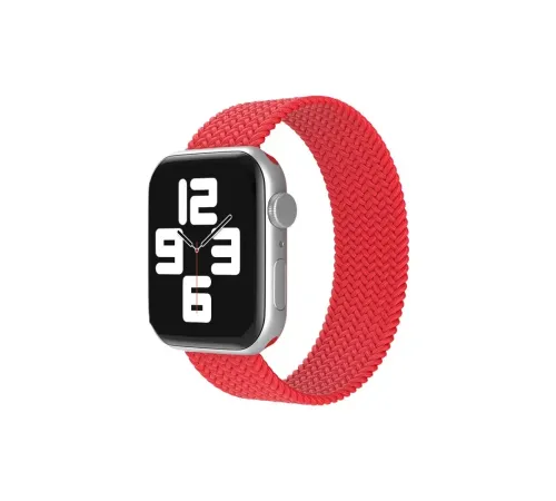 Apple Watch 38mm Ayarlı Solo Silikon Kordon - Kırmızı