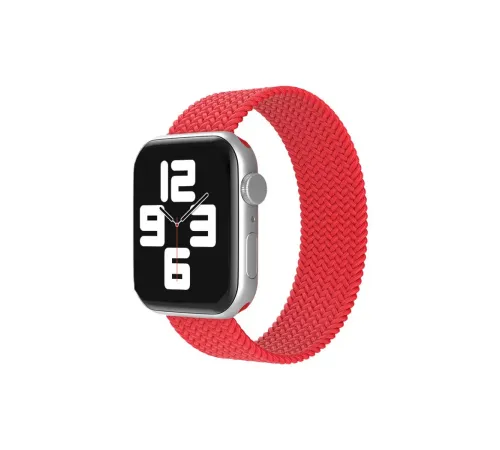 Apple Watch 38mm Ayarlı Solo Silikon Kordon - Kırmızı