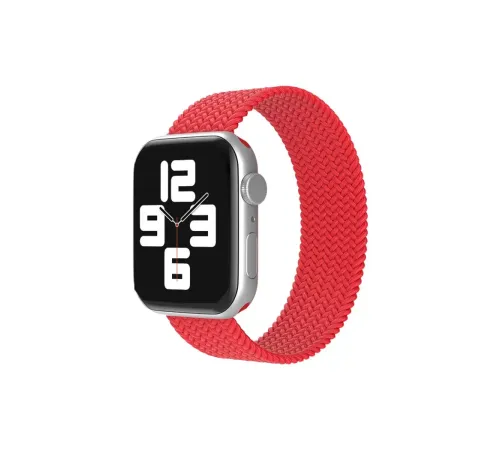 Apple Watch 38mm Ayarlı Solo Silikon Kordon - Kırmızı