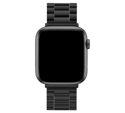 Apple Watch 42mm Metal Baklalı Kordon - Siyah