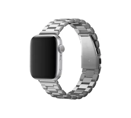 Apple Watch 42mm Metal Baklalı Kordon - Gümüş