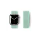 Apple Watch 42mm Hasırlı Cırtcırtlı Kordon - Turkuaz