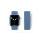 Apple Watch 42mm Hasırlı Cırtcırtlı Kordon - Mavi