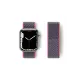 Apple Watch 42mm Hasırlı Cırtcırtlı Kordon - Pembe