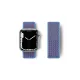 Apple Watch 42mm Hasırlı Cırtcırtlı Kordon - Mor