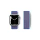 Apple Watch 42mm Hasırlı Cırtcırtlı Kordon - Mor