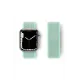 Apple Watch 38mm Hasırlı Cırtcırtlı Kordon - Turkuaz