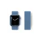 Apple Watch 38mm Hasırlı Cırtcırtlı Kordon - Mavi