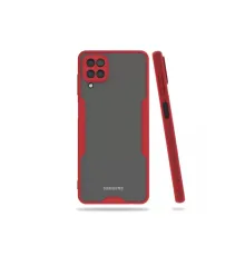 Samsung Galaxy A22 Kılıf Platin Silikon - Kırmızı