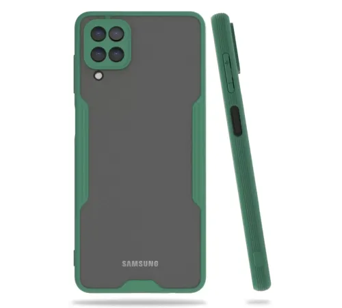 Samsung Galaxy A22 Kılıf Platin Silikon - Yeşil