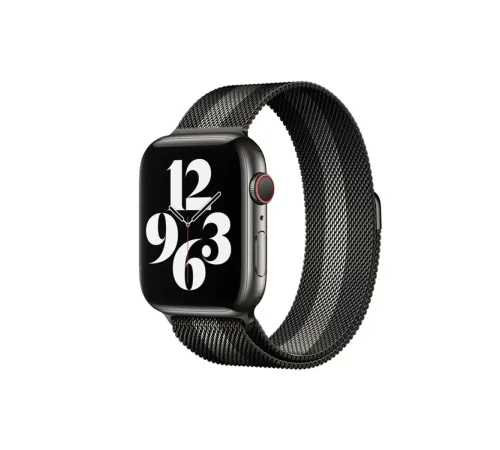 Apple Watch 38mm Metal Mıknatıslı Kordon - Siyah-Beyaz
