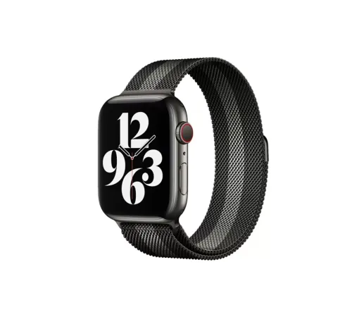 Apple Watch 38mm Metal Mıknatıslı Kordon - Siyah-Beyaz