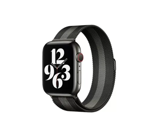 Apple Watch 38mm Metal Mıknatıslı Kordon - Siyah-Beyaz