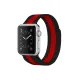 Apple Watch 38mm Metal Mıknatıslı Kordon - Siyah-Kırmızı