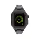 Apple Watch 44mm Metal Petek Kasalı Kordon - Siyah
