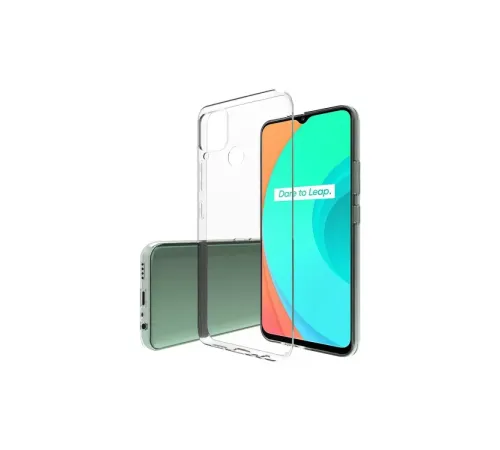Realme C15 Kılıf Lüx Şeffaf Silikon