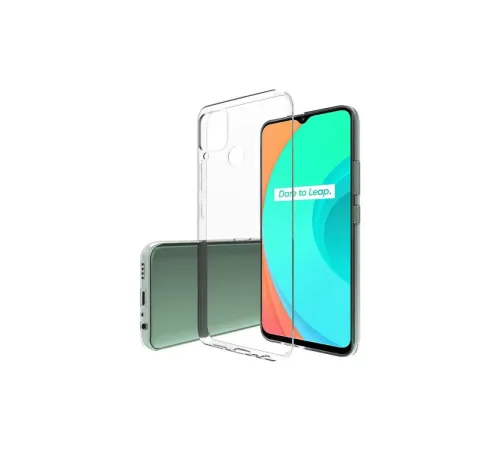 Realme C15 Kılıf Lüx Şeffaf Silikon