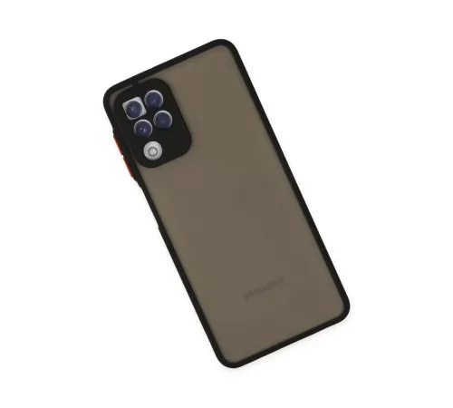 Samsung Galaxy A22 Kılıf Montreal Silikon Kapak - Siyah