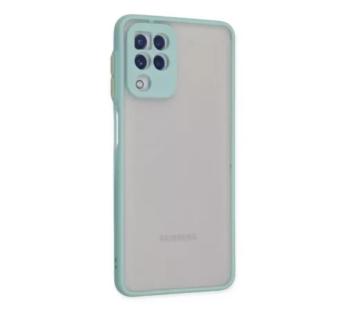 Samsung Galaxy A22 Kılıf Montreal Silikon Kapak - Turkuaz