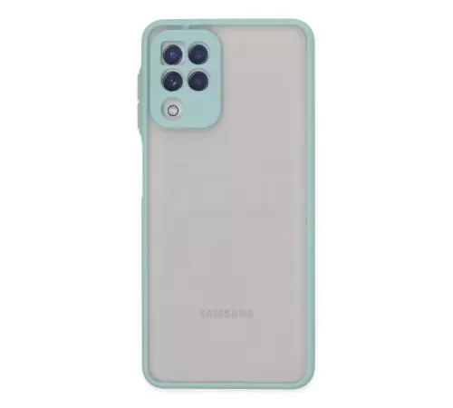 Samsung Galaxy A22 Kılıf Montreal Silikon Kapak - Turkuaz