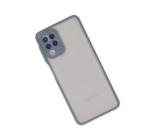 Samsung Galaxy A22 Kılıf Montreal Silikon Kapak - Gri