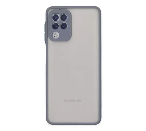 Samsung Galaxy A22 Kılıf Montreal Silikon Kapak - Gri