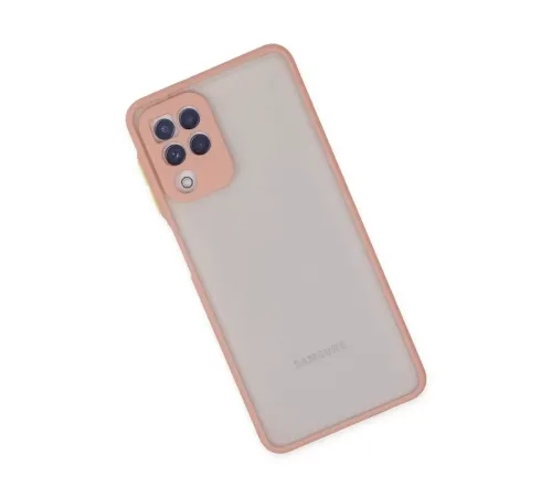 Samsung Galaxy A22 Kılıf Montreal Silikon Kapak - Pembe